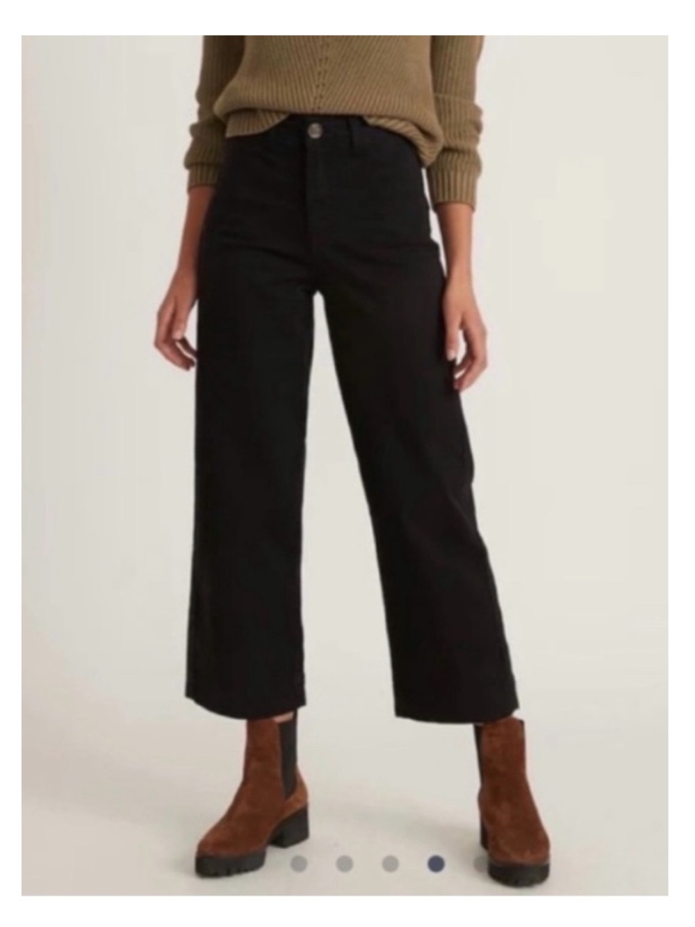 Marine Layer Bridget crop pant in black